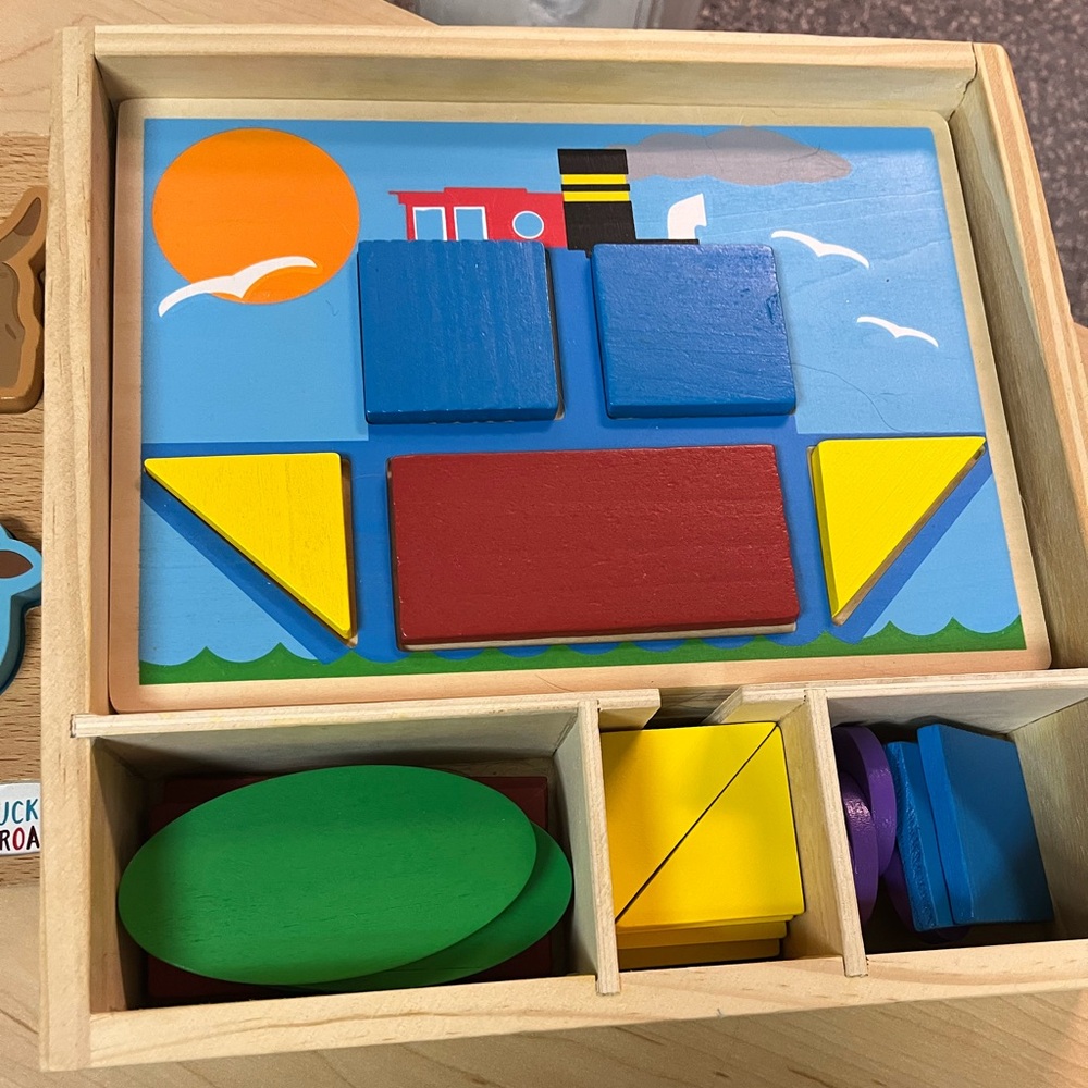 Kids wooden puzzles